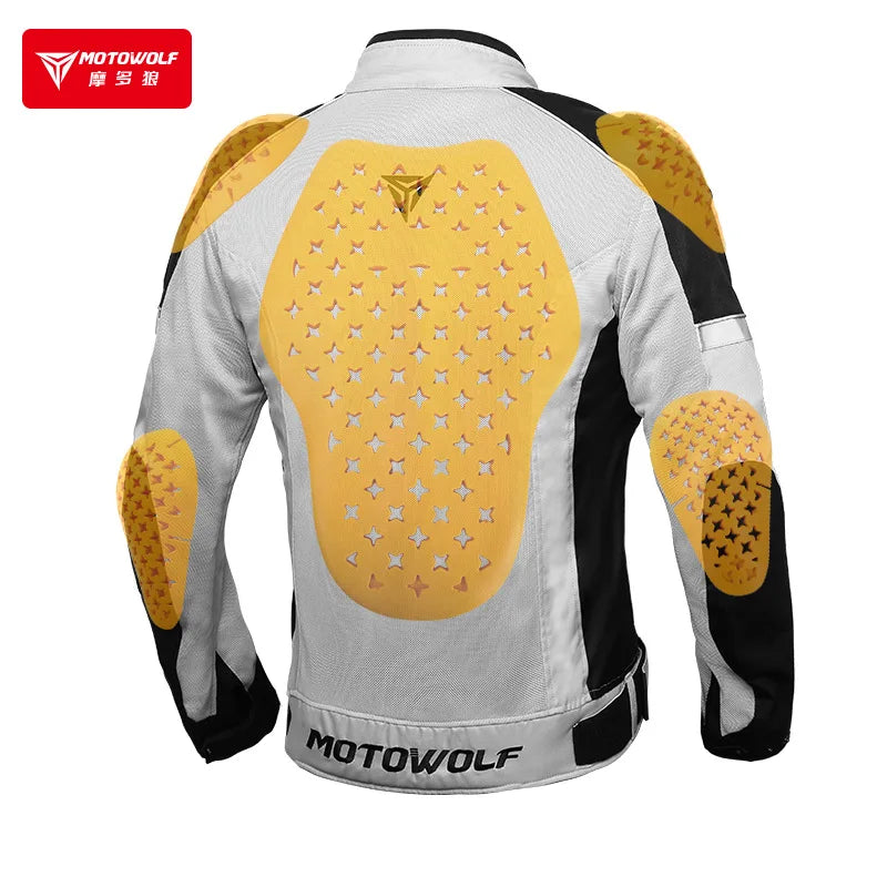 Motowolf Motorcycle Riding Suit Four Seasons Men's Motorcycle Riding Equipment Anti Off Road Racing Suit Waterproof