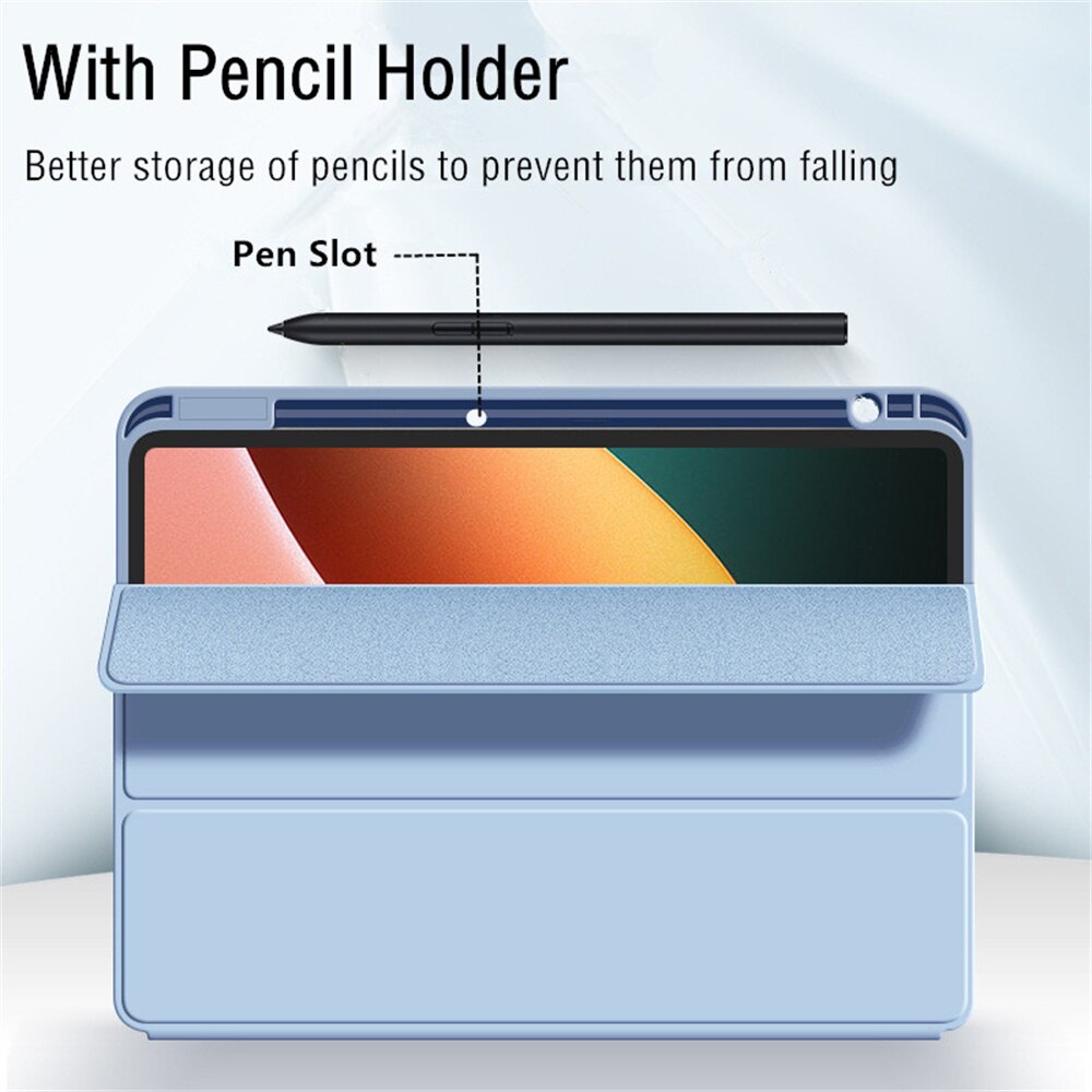 For Xiaomi Tablet Accessories Protector Mi Pad 5 6 5Pro 6Pro Case with Pencil Holder Auto Wake Up Cover for MiPad 6 5 Pro Funda