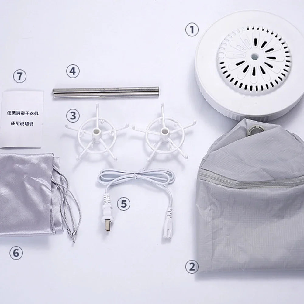 Multifunctional Portable Dryer Mini Folding Baby Cloth Dryer Heater Washing Dryer Apartment Folding Drying Foldable