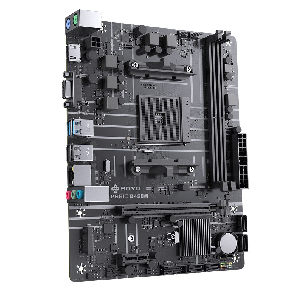 SOYO new AMD B450M motherboard supports Ryzen 5 CPU (5500/5600g /5600/5600X) dual-channel DDR4 memory AM4 motherboard M.2 NVME