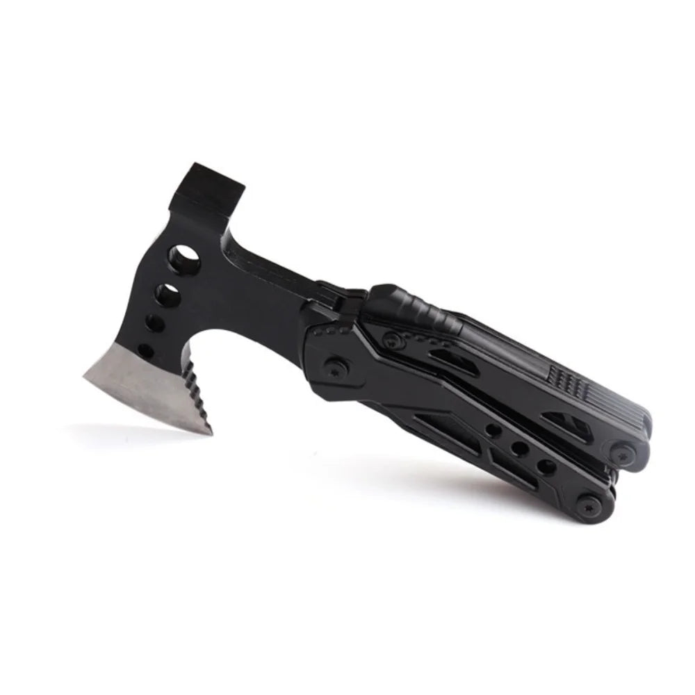 Multifunctional Small Axe Hammer Camping Pocket Knife Pliers Mini Portable for Hunting Camping Survival Outdoor Folding Tool