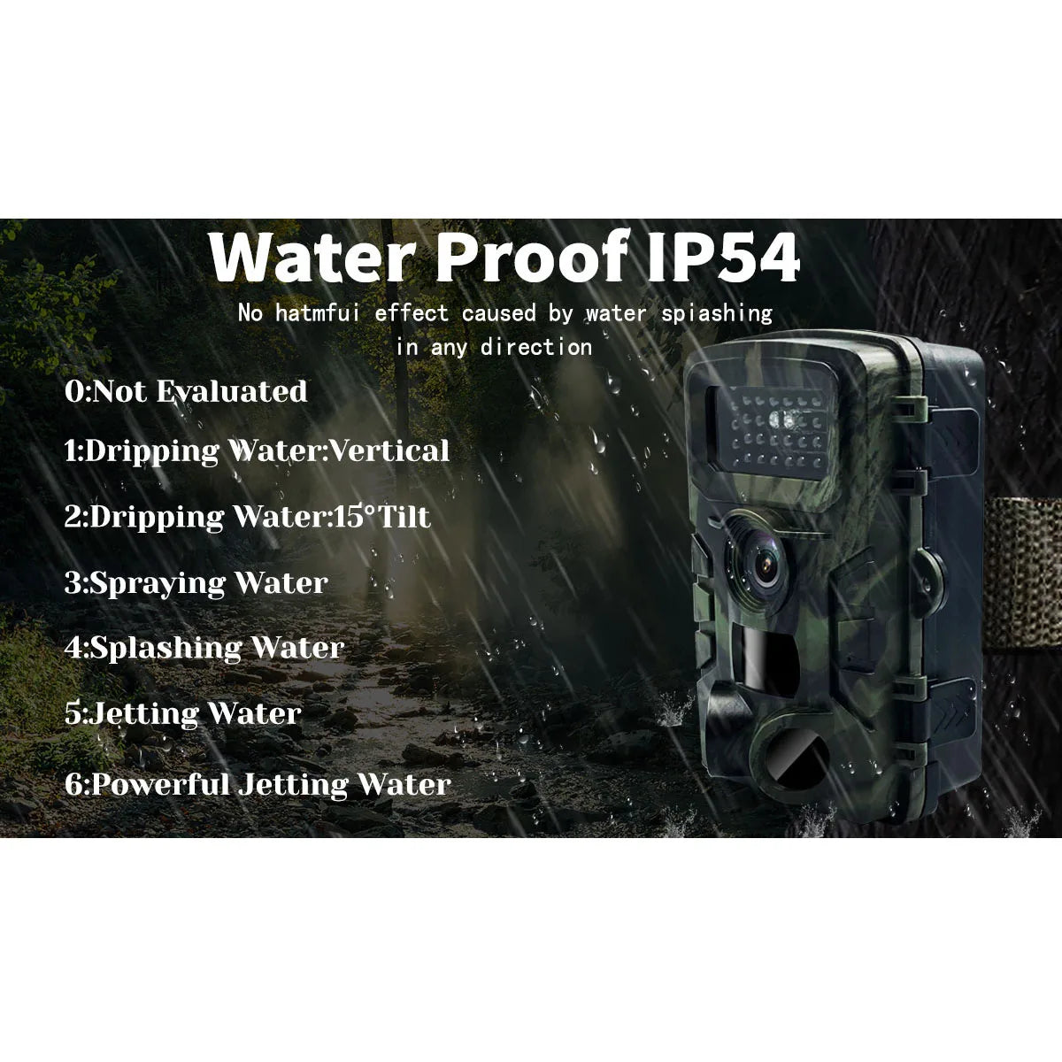 Trail Camera,Hunting Game Camera with Night Vision 0.3s Activated 120° Detection Waterproof for Wildlife