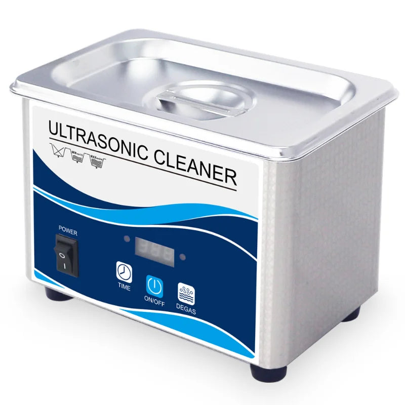 Digital Ultrasonic Cleaner 800ml 60w Degas Stainless Bath Timer Heater Adjustable Household Ultrasound Washer Dental Tools
