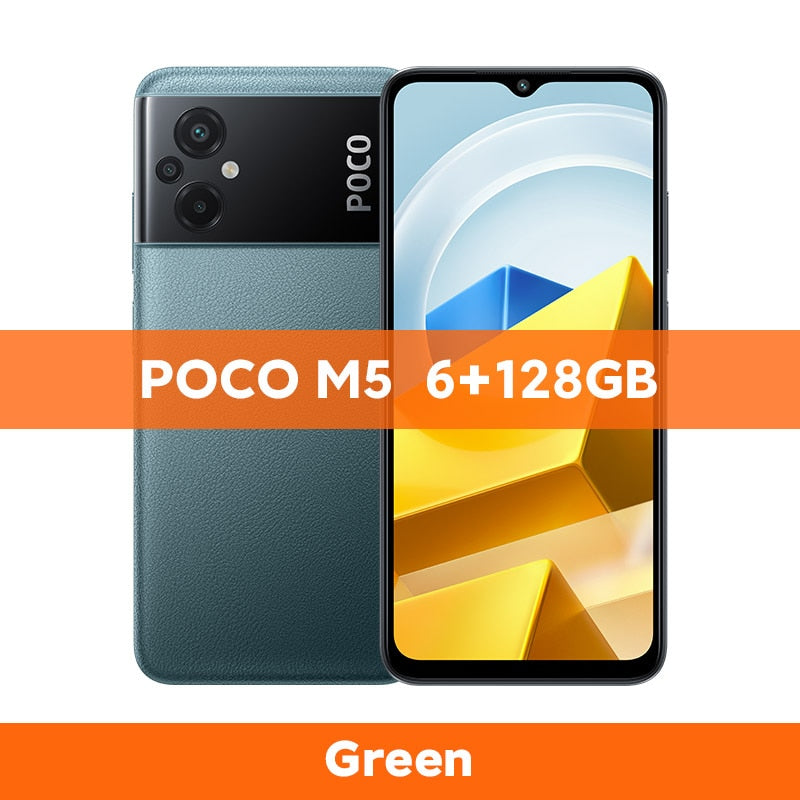 【World Premiere】POCO M5 Global Version Smartphone 64GB/128GB NFC MTK G99 Octa Core 90Hz 6.58" Display 50MP Camera 5000mAh