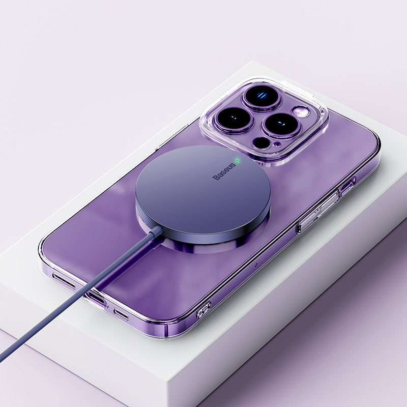 Baseus 15W Magnetic Wireless Chargers for iPhone 14 Qi Wireless Charger Fast Chaging Pad for iPhone 13 12 Mini Phone Charger