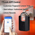 Waterproof Padlock TTLOCK Unlocking Black Heavy Duty Combination Lock Weatherproof Security Padlock Luggage Fingerprint Lock