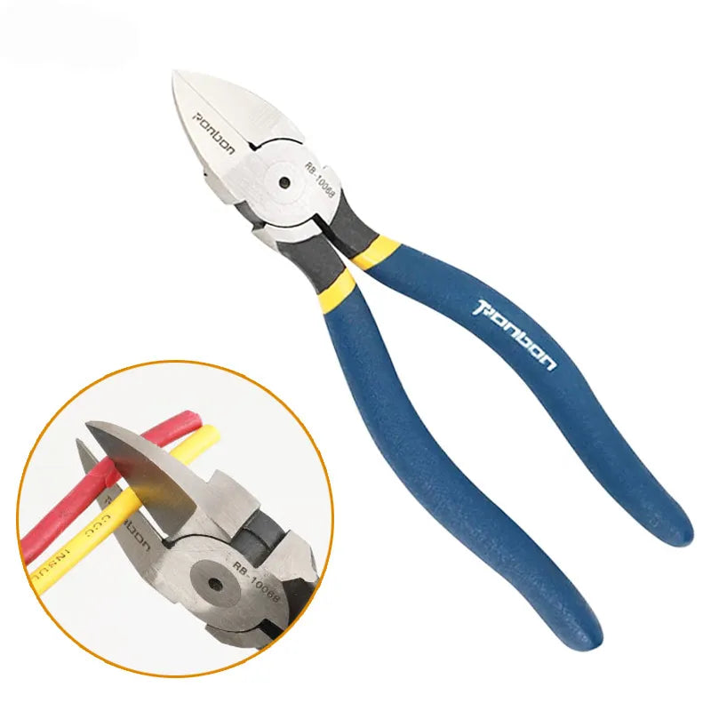 5 Inch 6 Inch Professional Cutting Pliers Wire Stripping Tool Side Cutter Cable Burrs Nipper Electricians DIY Repair Hand Tools