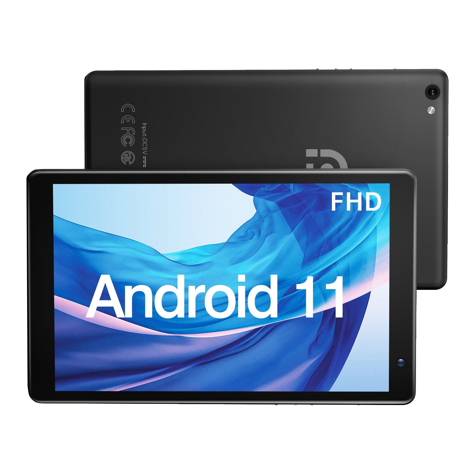 PRITOM 7 Inch Tablet PC 32 GB Android 11 with Quad Core Processor HD IPS Display Dual Camera WiFi with PU Protective Case