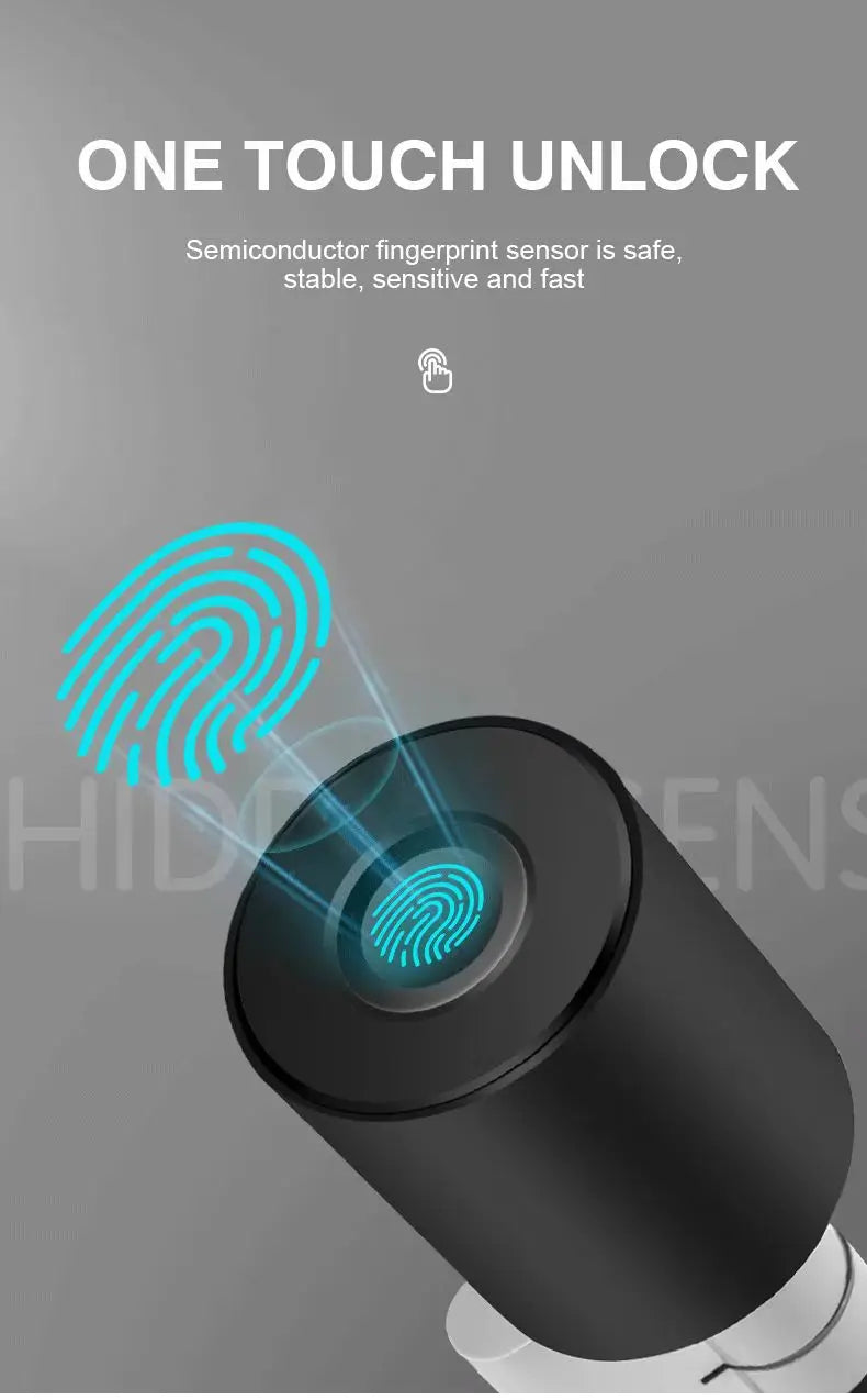 Tuya BLE Euro Cylinder Fingerprint Lock Biometric APP Remote Control Adjustable Electronic Locks Digital Keyless Smart Door Lock