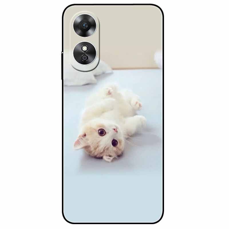 For OPPO A98 5G A 98 Case Silicone Soft Wolf Lion Cat Black Bumper Funda Coque for OPPO A98 2023 CPH2529 OPPOA98 Protective Bag
