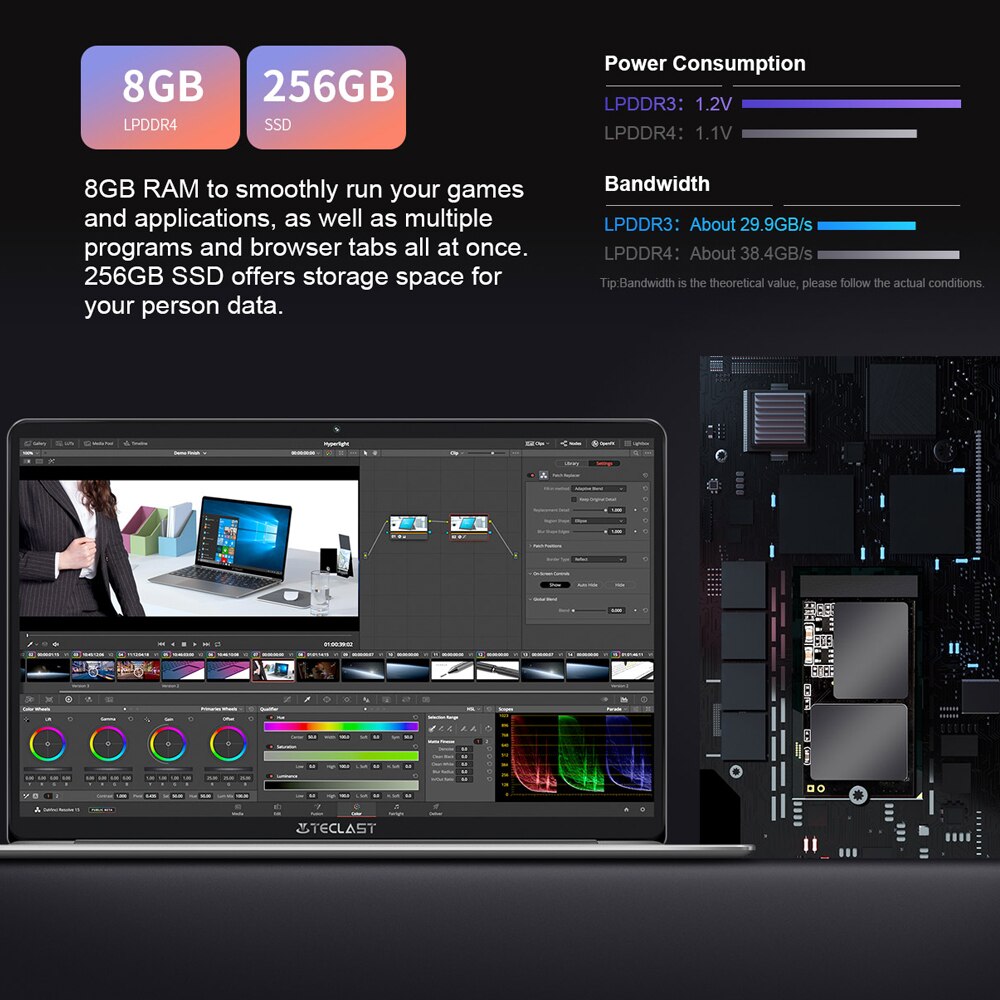 Teclast F7 Plus 2 Laptop 14 inch Int el Gemini Lake N4120 Quad Core 1920 x 1080 8GB RAM 256GB SSD Win 10 Notebook