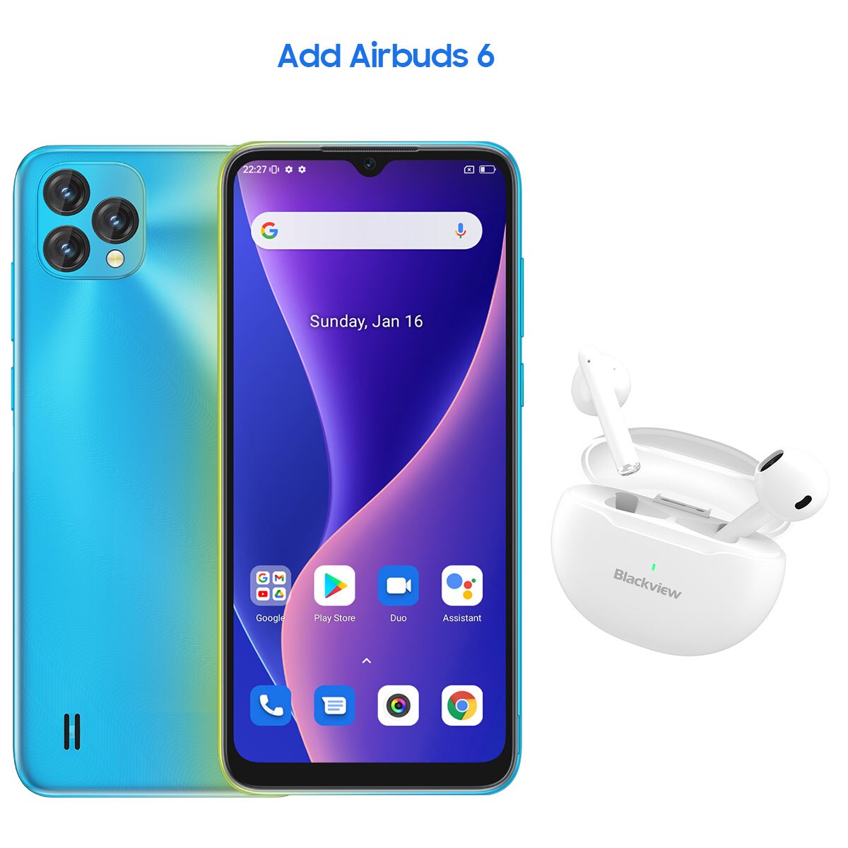 BLACKVIEW 2022 New Oscal C60 Smartphone 6.528 Inch 4GB+32GB 4780mAh 13MP + 5MP Camera Android 11 Mobile Phone With 3 Card Slots