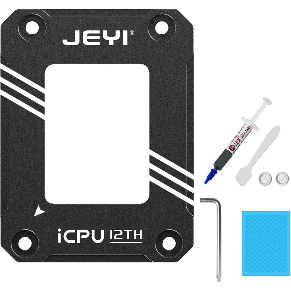 JEYI 12th 13th Gen CPU Bending Corrector Frame, Socket LGA1700 Bending Corrector Buckle for Alder Lake CPUs with Thermal Paste