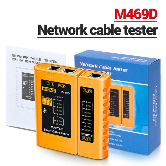 ZoeRax Network Cable Tester, RJ45 Cable Lan tester RJ45 RJ11 RJ12 CAT5 UTP LAN Cable Tester Networking Tool network Repair
