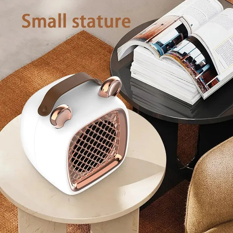 Electric Heater Mini Portable Intelligent Air Heater Reduced Wind Noise Home Heating Warmer Fan Intelligent Constant Temperature