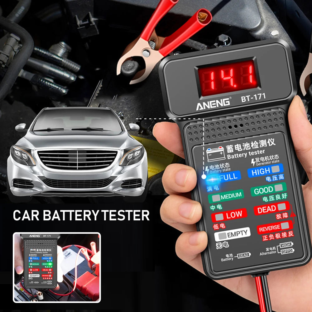 Car Battery Tester Car Inspection Repair Tools 12V Cranking Charging Circut Tester Battery Analyzer For BMW Tesla VW Tool