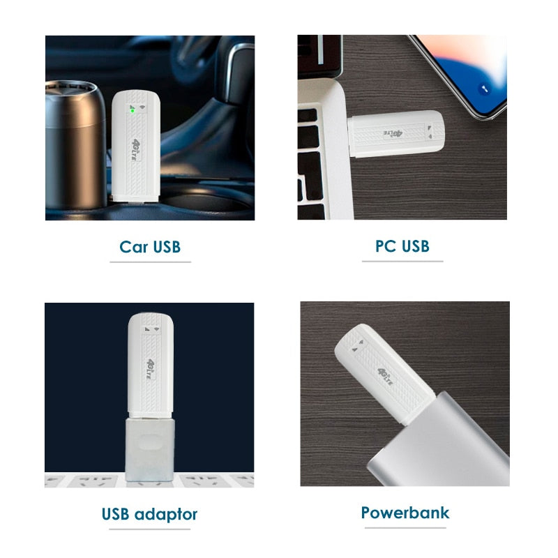 Zbtlink Unlocked Mobile USB 4G LTE Modem Wireless Dongle Wifi Router 150mbps With SIM Card Slot Pocket For Car Yacht Outdoor