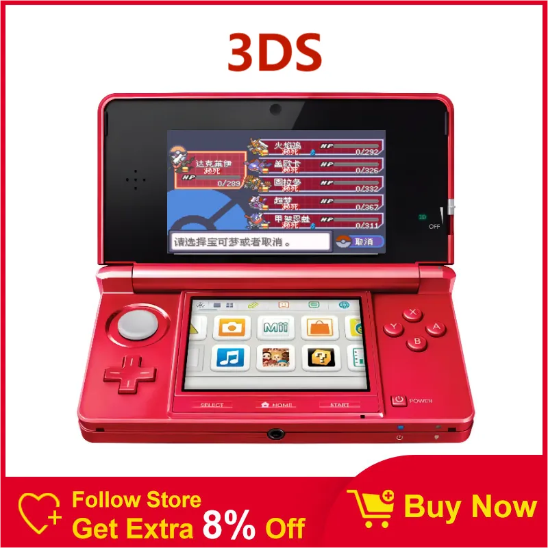 Original Used Console For 3DS 3 DS Play Directly Unlocked NEW3DSXL