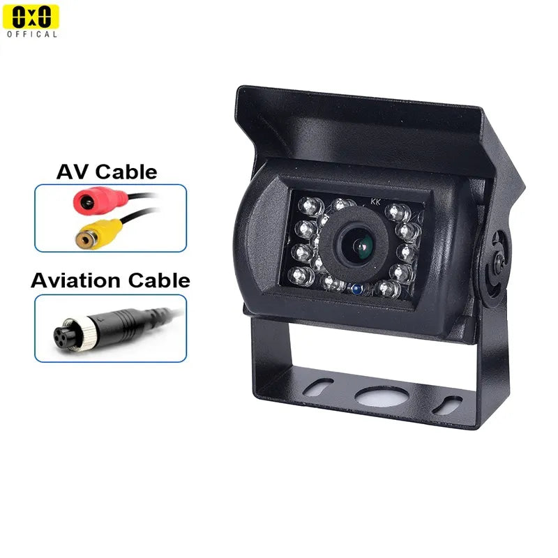 Reverse Camera 4 Pin AV Port IR Night  Backup Camera Waterproof For Truck/Trailer/Pickups/RV/ Heavy