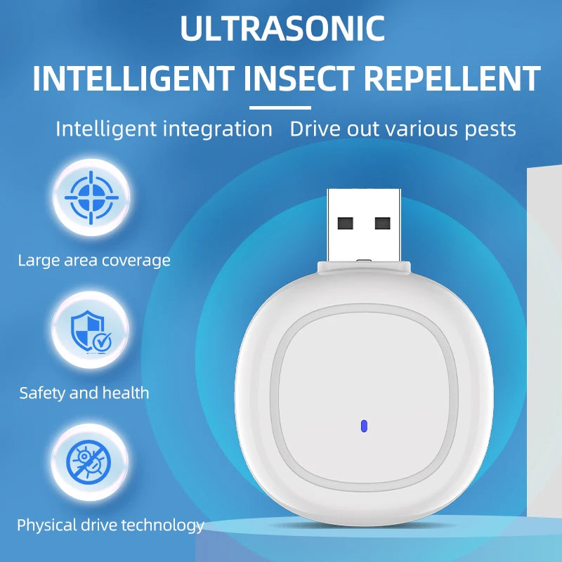 Ultrasonic Pest Repeller Anti Rodent Mice Cockroach Rat Spider Insect USB Plug Mosquito Killer Electronic Repellent