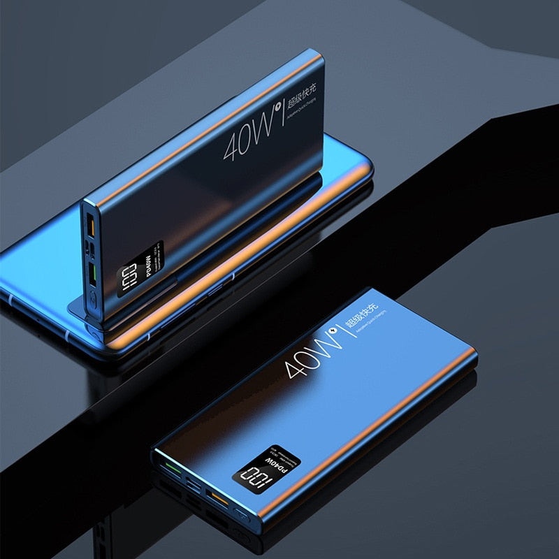 20000mah Power Bank 40W Fast Charging Digital Display Portable External Battery Powerbank For iPhone Samsung Xiaomi Poverbank