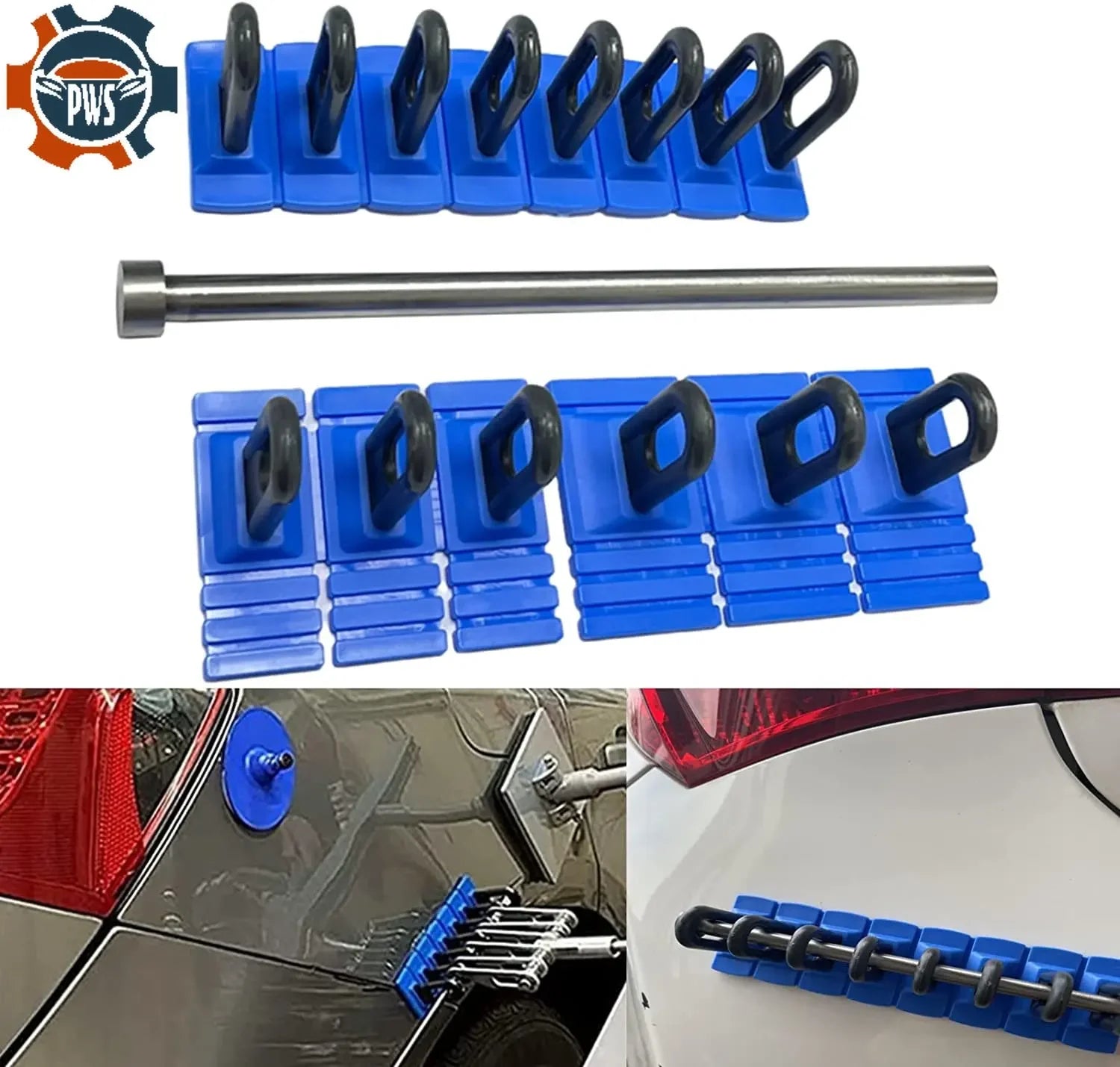 New Car Dent Repair Tool Auto Dent Puller Kit Heavy Duty Cars Body Dent Remover Glue Pulling Tabs Blue Pull tools