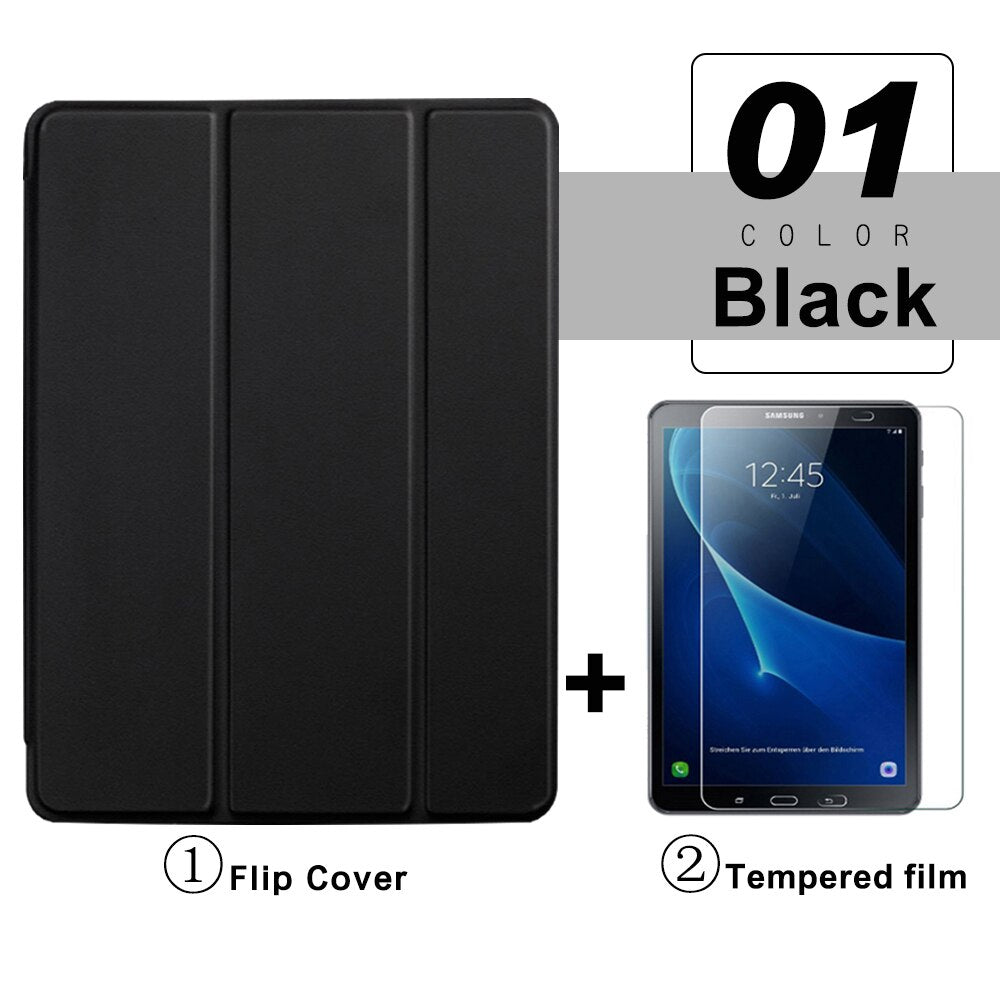 Flip Tablet Case For Samsung Galaxy Tab A A6 10.1'' T580 Funda Leather Smart Cover For Tab A8 10.5 X200 A7 Lite T220 Folio Capa