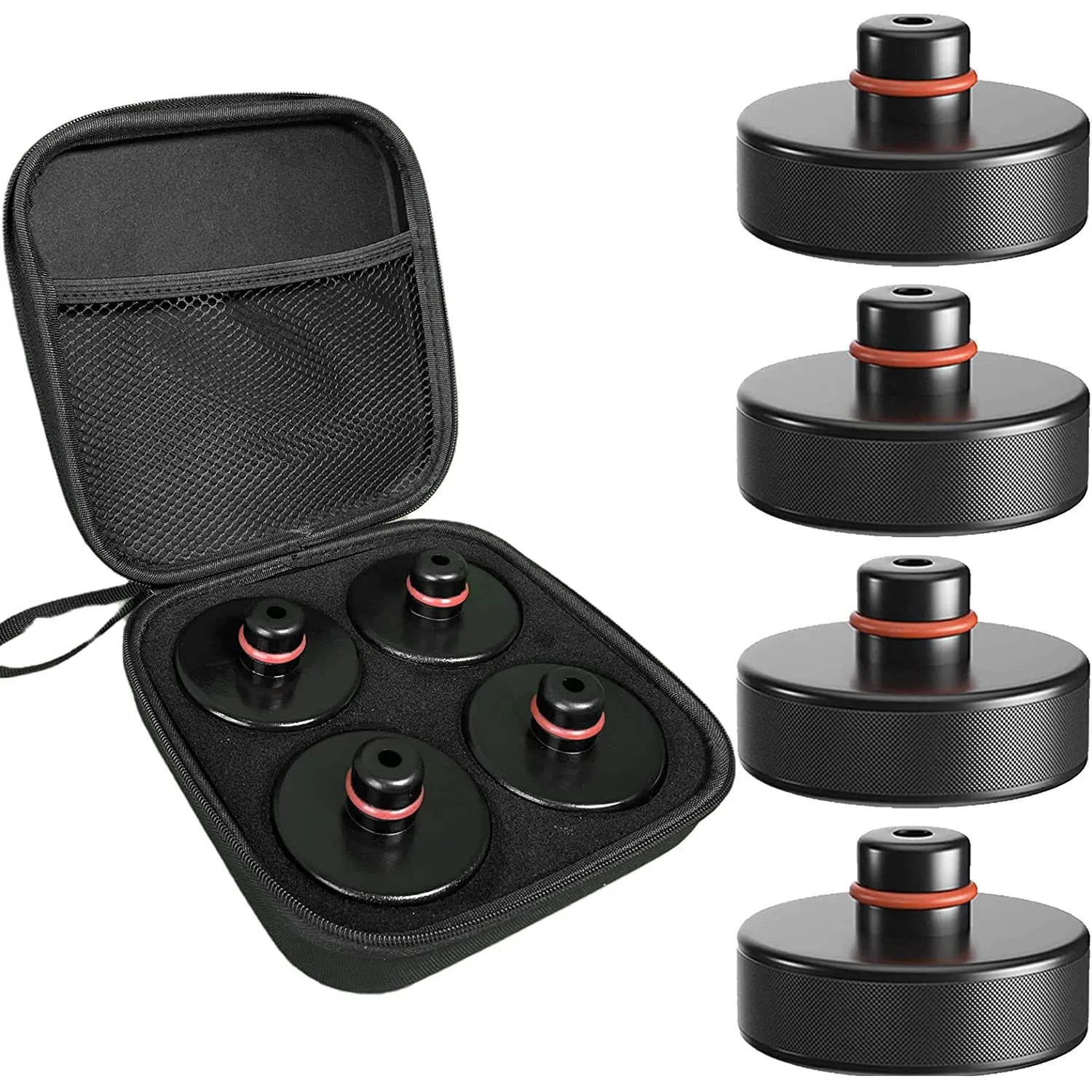 5 Pieces Jack Pads For Tesla Model 3 / S/X/Y, 4 Tesla Jack Support And 1 Storage Box, Lifting Pad Accessories for Tesla Vehicles