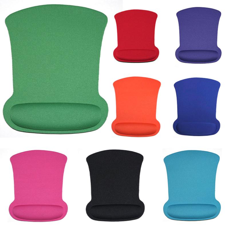 Mouse Pad Pc Gamer Solid Color Laptop Accessories Ergonomic Wrist Guard Mouse Pad With Wrist Support Non-slip Base Pain Relief