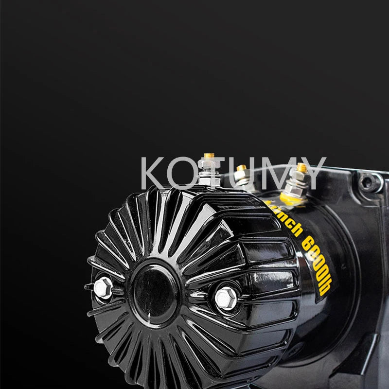 Portable Electric Winch 12V Off-Road Vehicle Self Rescue and Rescue Traction Hoist 24V Car Mounted Electric Winch Traction Hoist