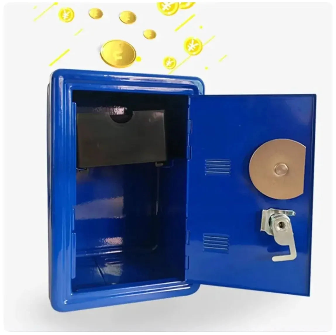 Household Insurance Box Vertical Mini Metal Safe Car Safe Key Insurance Cabinet Desktop Decoration Piggy Bank