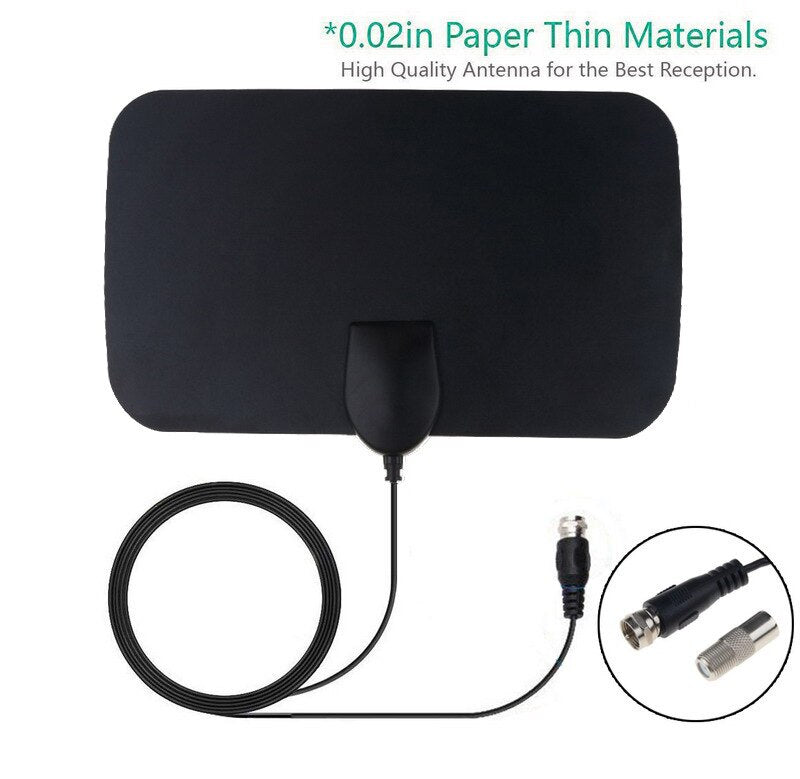 Digital TV Antenna Booster Hign Gain High Definition Aerial HD Flat Indoor Active Aerial For Car Antenna RV Travel Smart TV