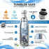 Secret Hidden Safe Diversion Water Bottle Steel Secret Stash Spot Can Hidden Safes Storage Compartment for Cards Keys Cash Money