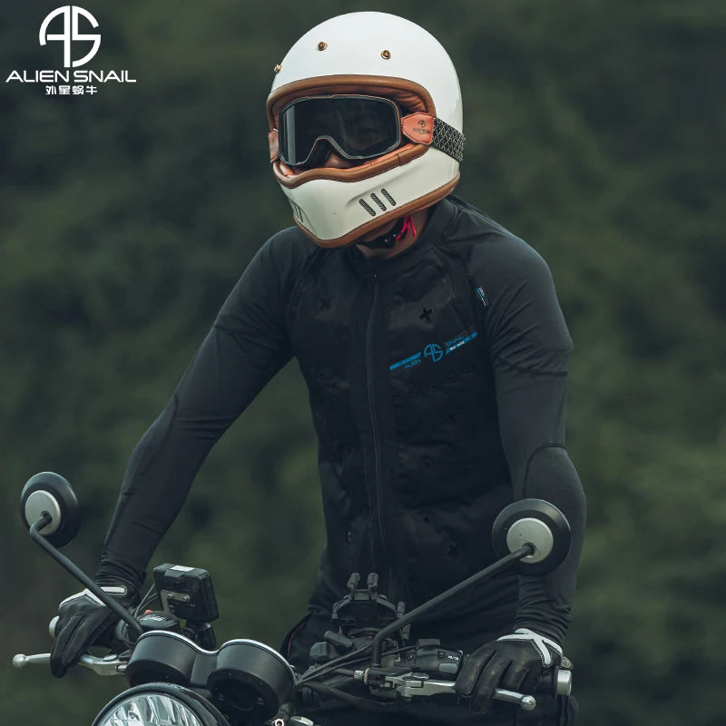 ALIEN SNAIL Summer Motorcycle Riding Suit Jacket Water-Cooled Armor Waterlogged Physical Cooling Motorcycle Racing Suit