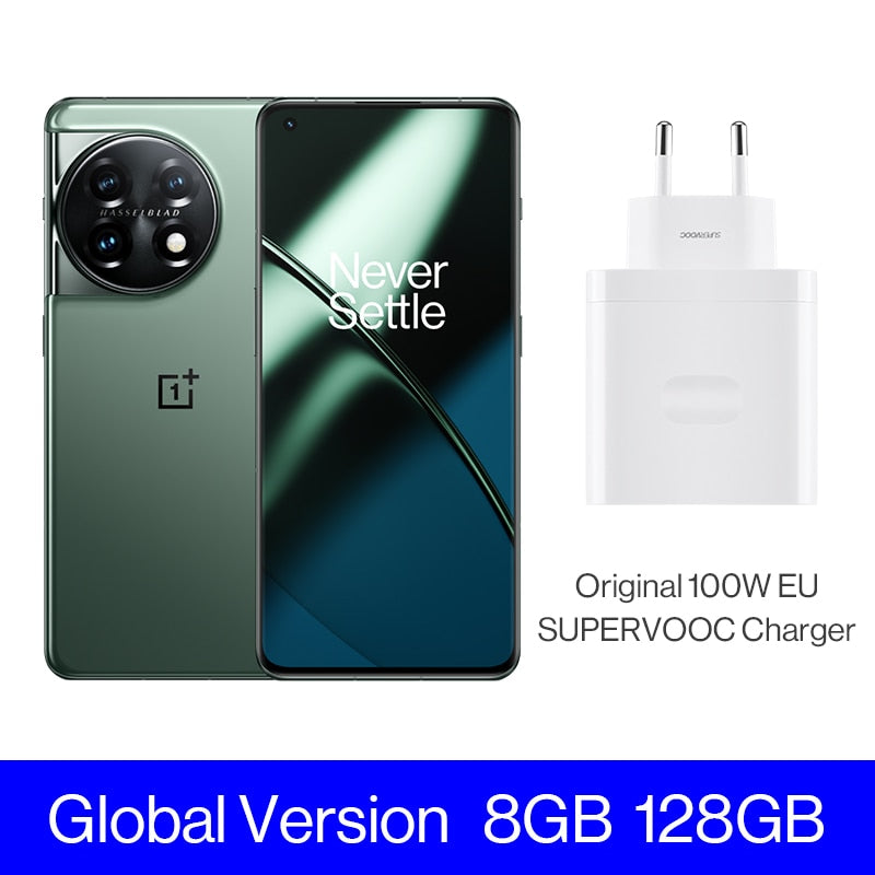 OnePlus 11 5G Global Version 8GB 128GB Snapdragon 8 Gen 2 2K 120Hz AMOLED Display 100W Charge 5000mAh NFC