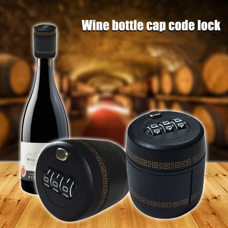 3 Digit Combination Lock   Password Code Lock Wine Bottle Stopper For Wine