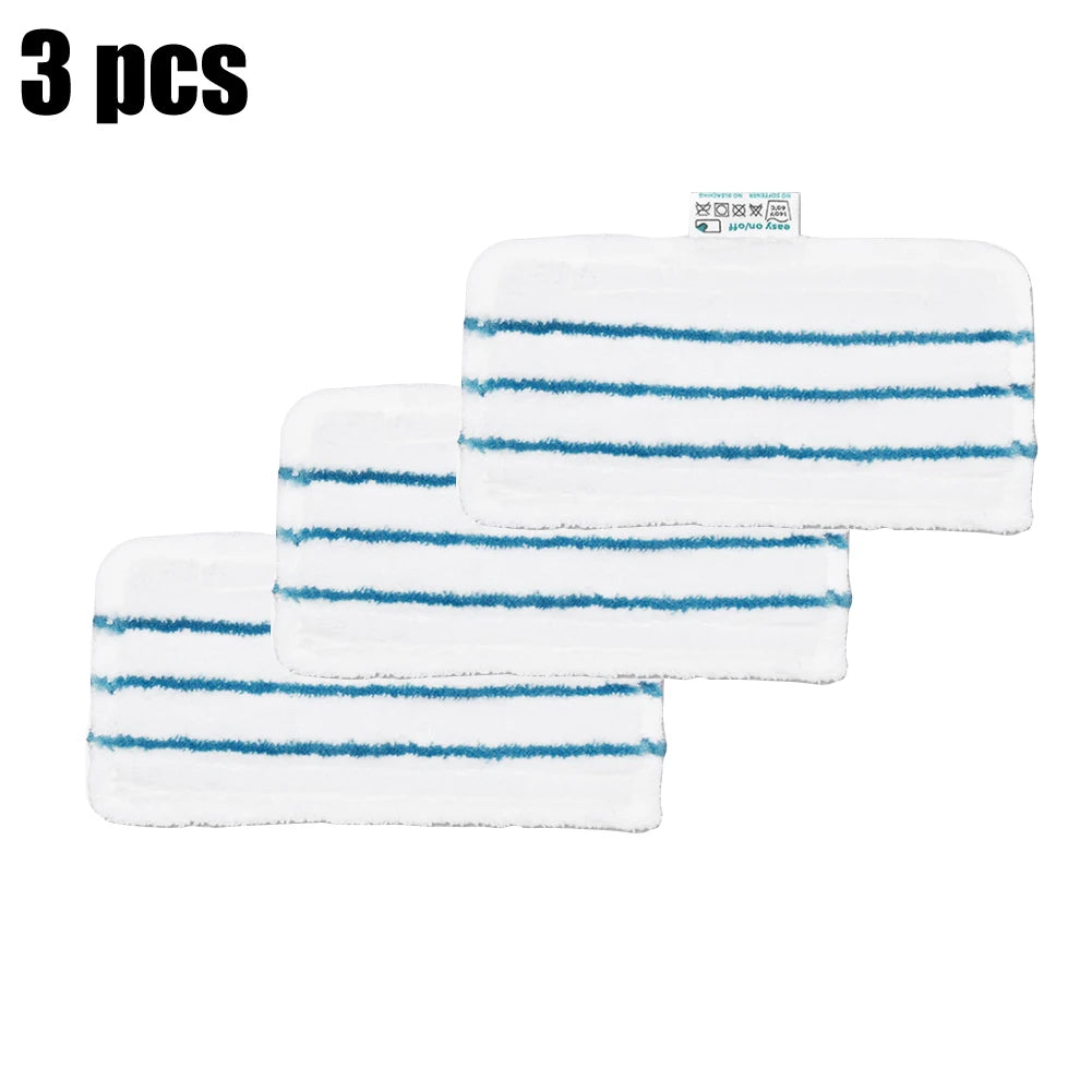 3Pcs Microfibre Mop Pads For Beldray BEL01097 Steam Cleaner Washable Mop Cloths Housheold Cleaning Tools Pare Parts
