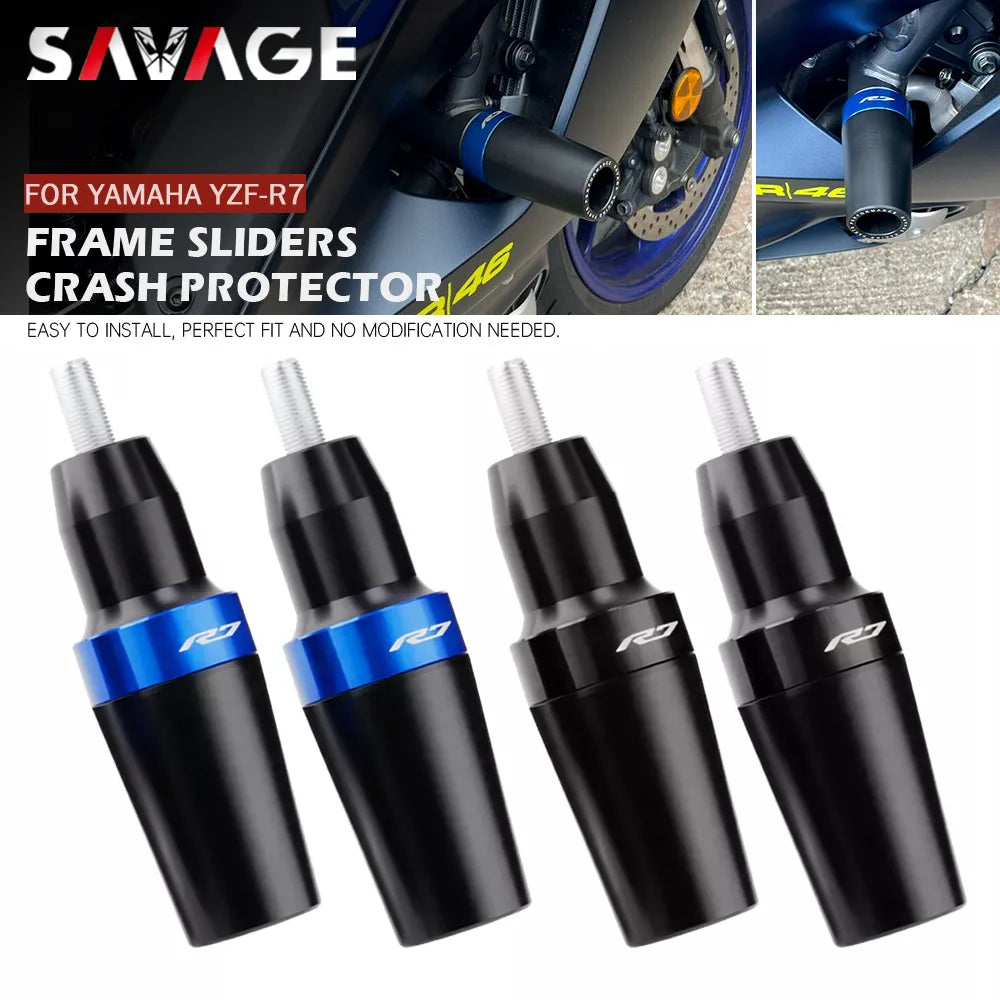 YZF R7 Frame Slider Crash Protector For YAMAHA YZFR7 YZF-R7 2021 2022 2023 Motorcycle Accessories Falling Protection Bobbins Pad
