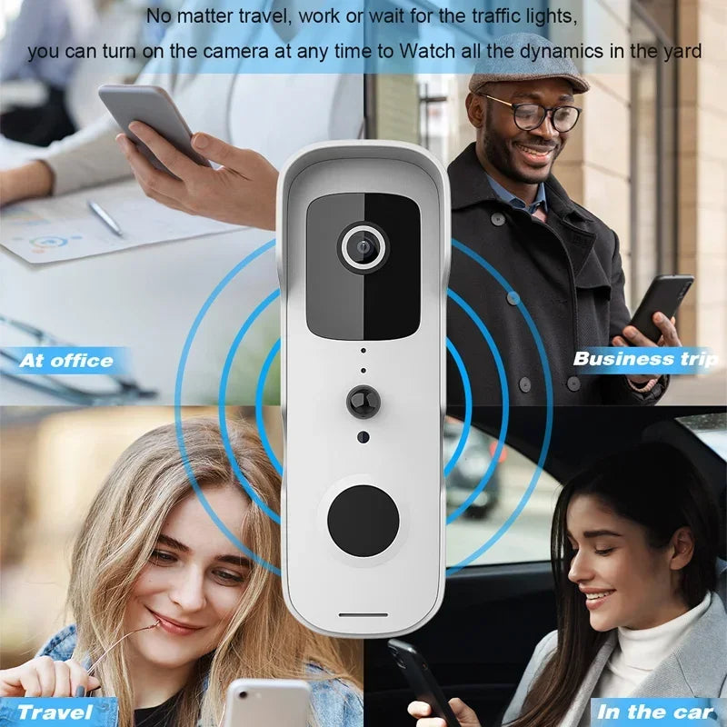 Tuya Smart Video Doorbell Waterproof Night Vision Home Security 1080P FHD Camera Digital Visual Intercom WIFI Tuya Door Bell 1X