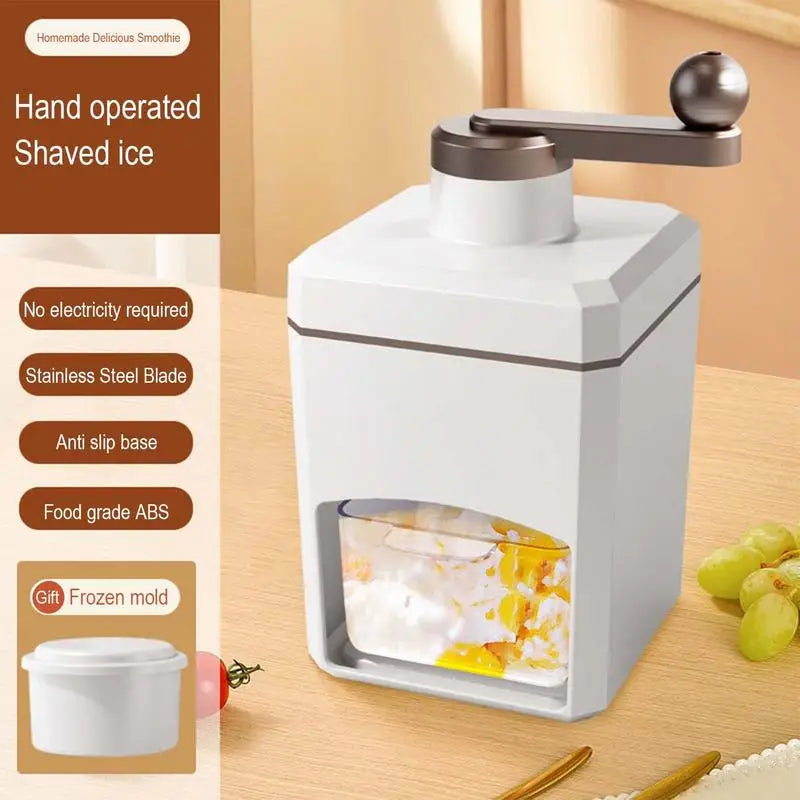 Manual Ice Crusher Machine For Cold Drinks Portable Mini Ice Shaver Chopper Blender For Smoothie Kitchen Tool And Accessories
