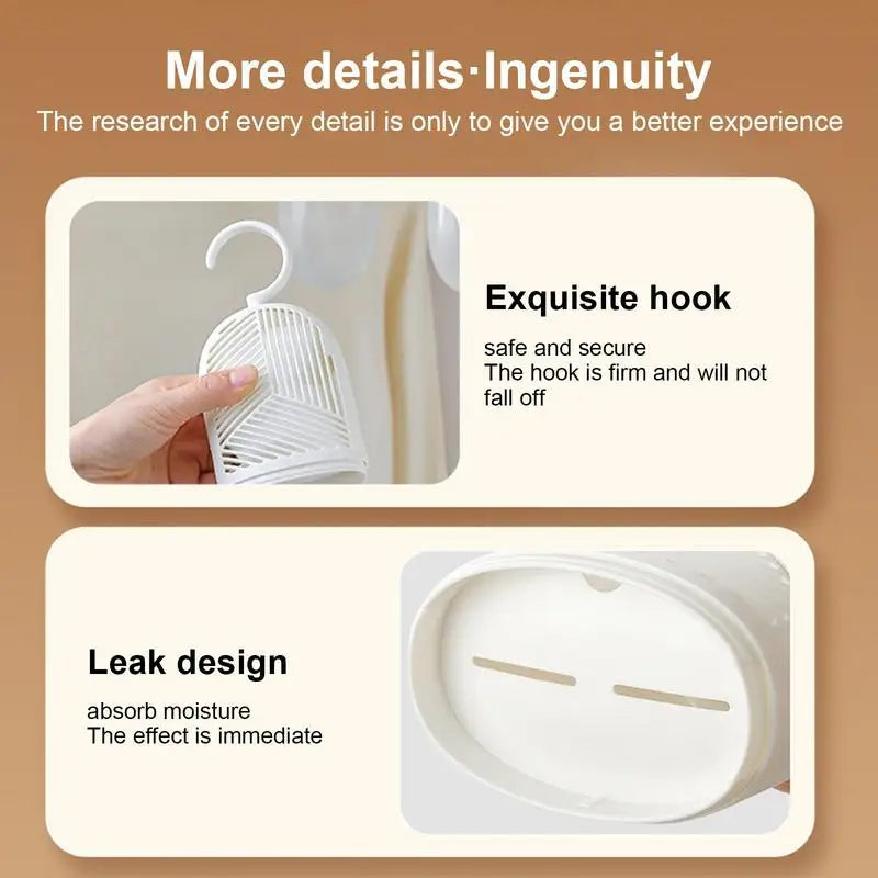 Closet Dehumidifier Reusable Desiccant Packets Multi-functional Hanging Moisture Bag Humidity Packs Hanger Wardrobe Accessories