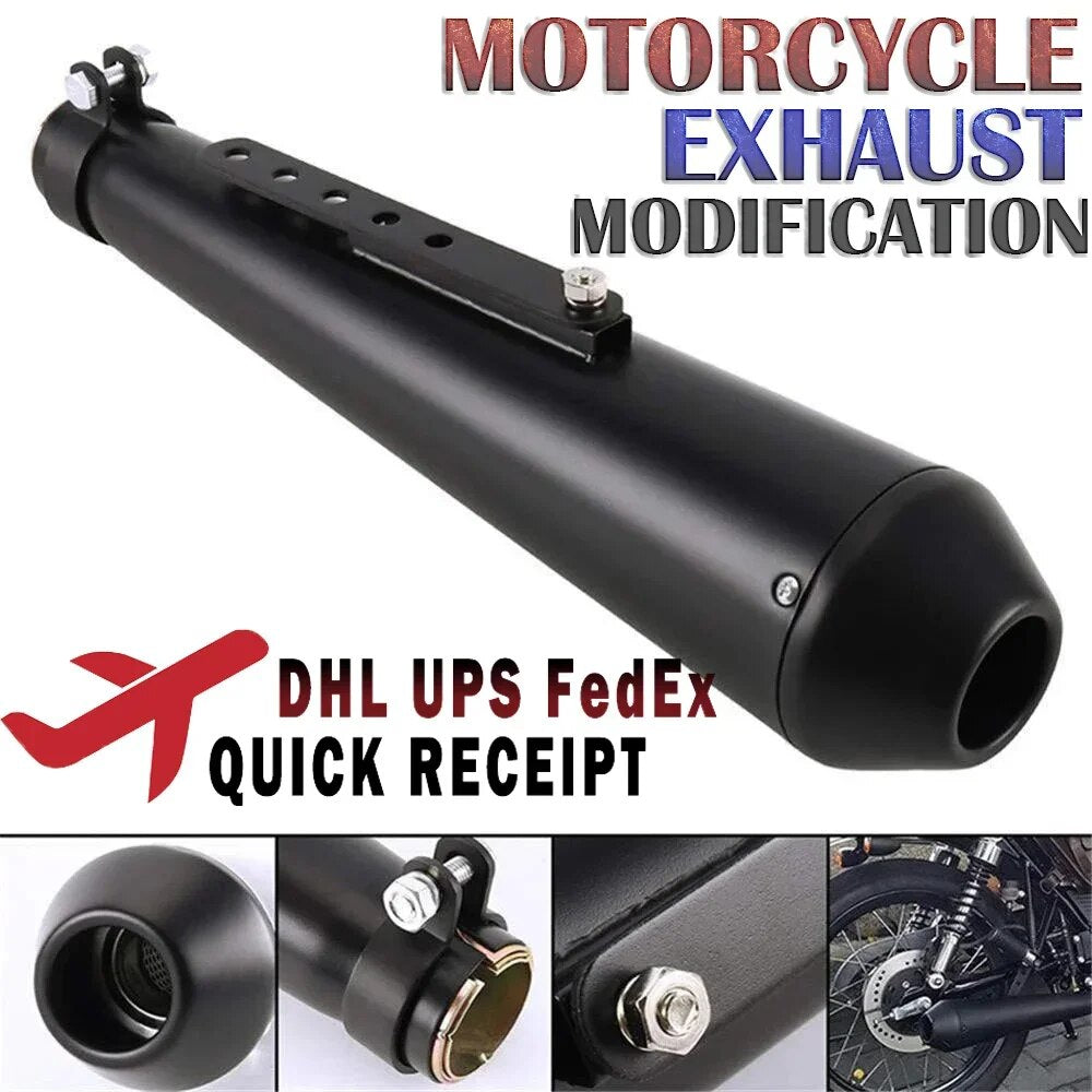 General Vintage Cafe Racing Motorcycle exhaust silencer pipe modified tail system for CG125 GN125 Cb400ss Sr400 EN125 XL883