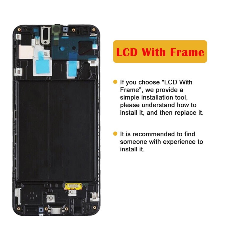AMOLED For Samsung Galaxy A20 A205 A30 A305 A30S A307 A50 A505 A50S A507 LCD Display Touch Screen With Frame Digitizer