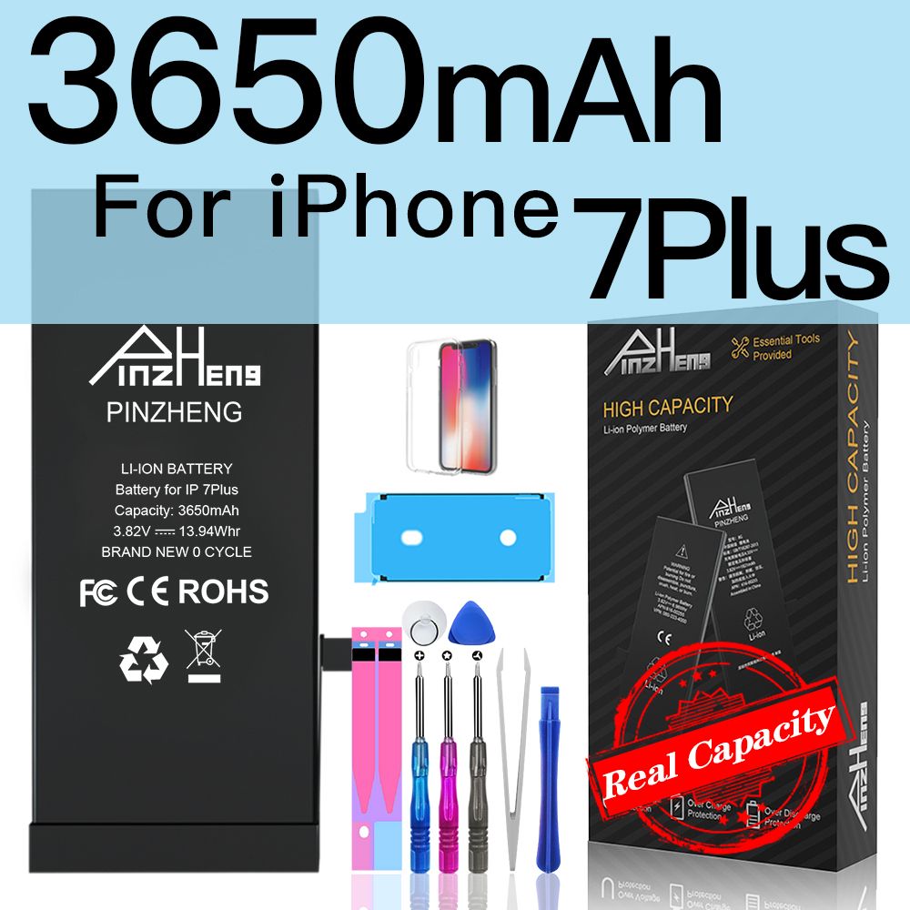 PINZHENG Original High Capacity Battery For iPhone 5S SE 5 6 6S 7 8 Plus Phone Replacement Batteries Warranty One Year Bateria
