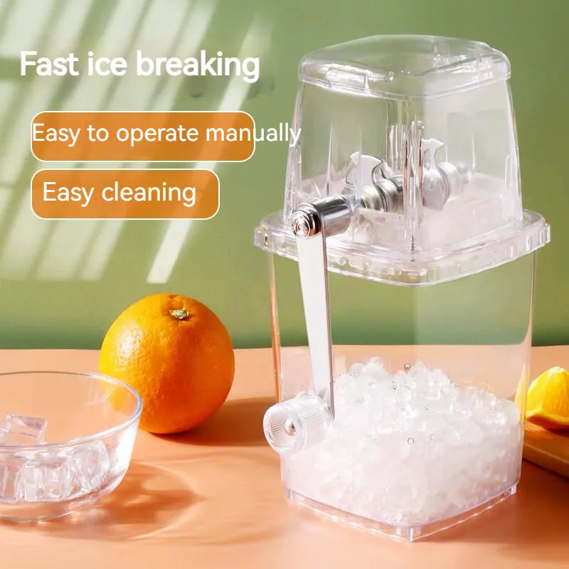 Portable Ice Crusher Home Kitchen Bar Ice Blenders Multi-function Ice Crusher Kitchen Supplies  Manual  Hand Shaved Ice Machine