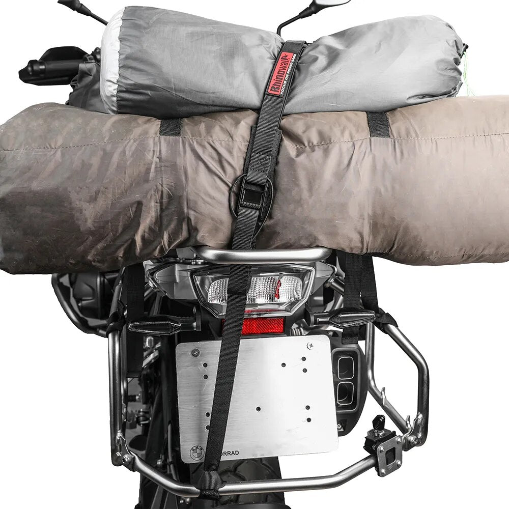 Rhinowalk Motorcycle Luggage Strap 2.5M Buckle Tie-Down Belt Cargo Straps for Motor Car Bike Eeinforced Strap With Cam Buckle
