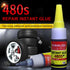 480S Black Strong Car Rubber Repair Tire Adhesive Car Window Speaker Sealing Strip Repair Glue Car Repair Refurbishing Tools New