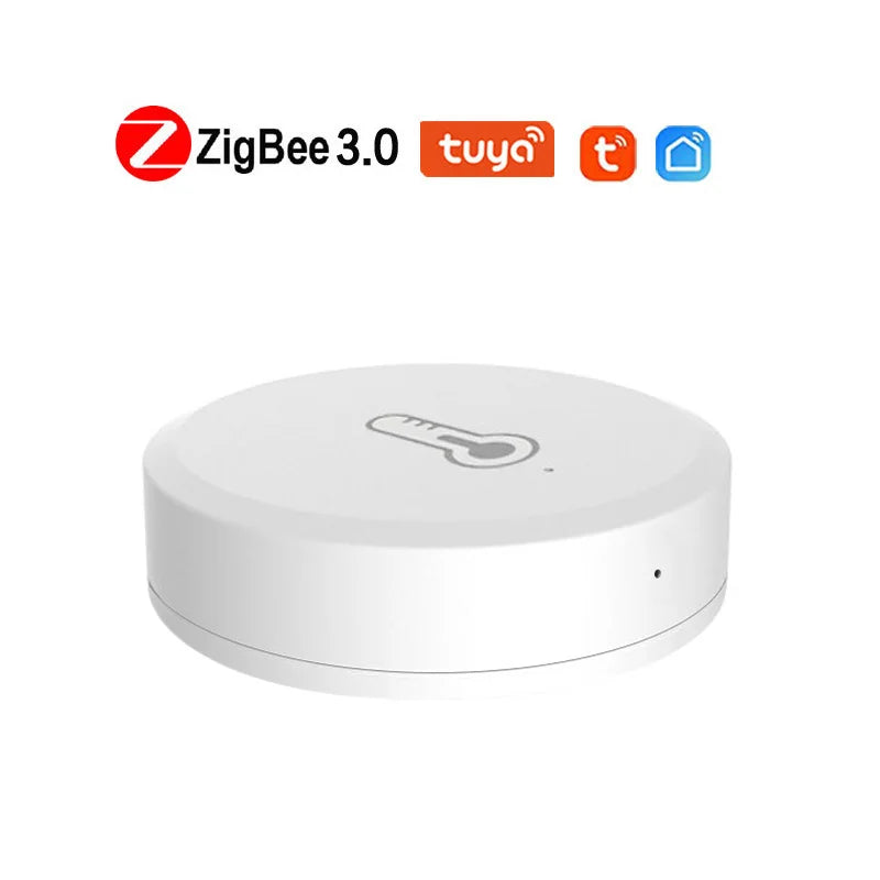 1/2PCS Tuya Zigbee 3.0 Temperature And Humidity Sensor Remote Monitor By Smart Life APP Battery Powered Work With Alexa
