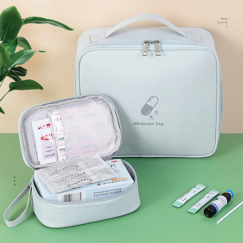 Large Capacity Medicine Storage Bag Portable Medical Kit Home First Aid Kit Survival Bag Emergency Bag for Car