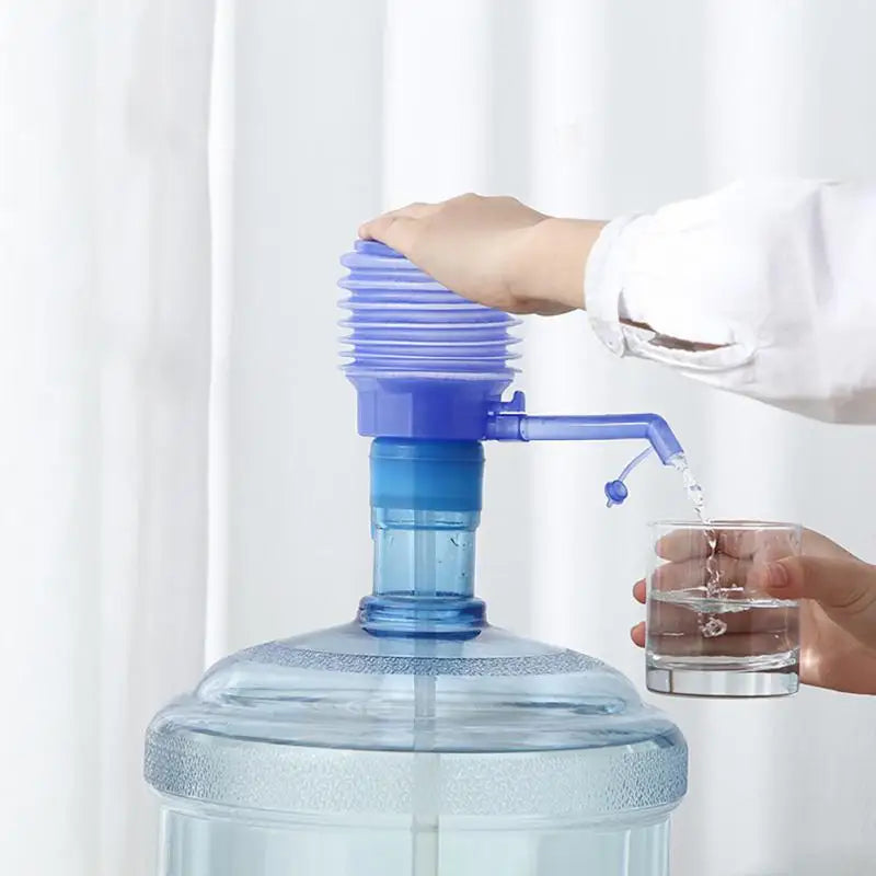 1~8PCS Portable Bottled Drinking Water Hand Press Removable Tube Innovative Vacuum Action Manual Pump Dispenser
